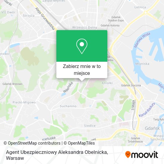 Mapa Agent Ubezpieczniowy Aleksandra Obelnicka