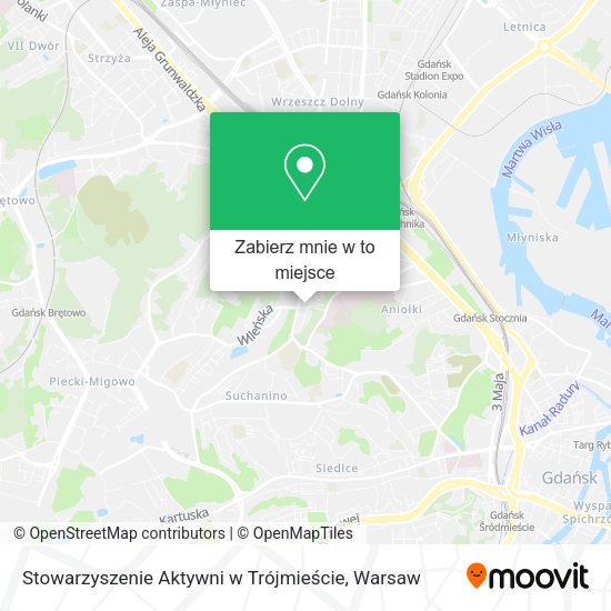 Mapa Stowarzyszenie Aktywni w Trójmieście