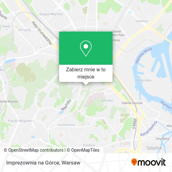 Mapa Imprezownia na Górce