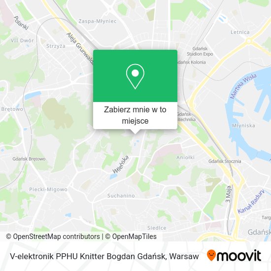 Mapa V-elektronik PPHU Knitter Bogdan Gdańsk