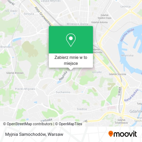 Mapa Myjnia Samochodów