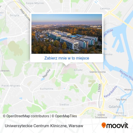 Mapa Uniwersyteckie Centrum Kliniczne