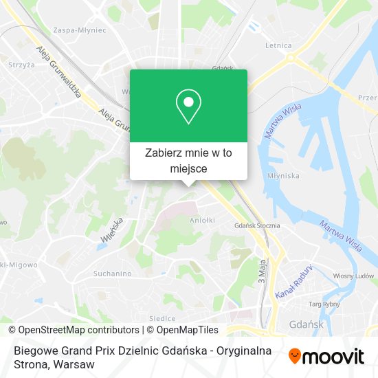 Mapa Biegowe Grand Prix Dzielnic Gdańska - Oryginalna Strona