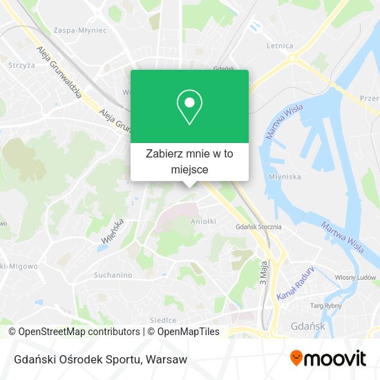 Mapa Gdański Ośrodek Sportu