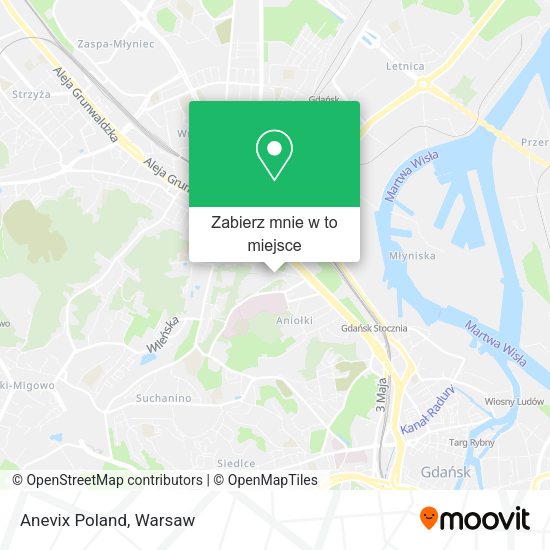 Mapa Anevix Poland