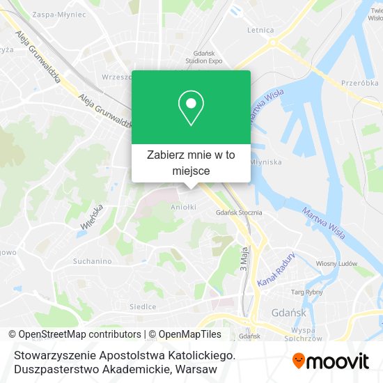 Mapa Stowarzyszenie Apostolstwa Katolickiego. Duszpasterstwo Akademickie