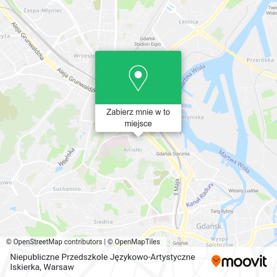 Mapa Niepubliczne Przedszkole Językowo-Artystyczne Iskierka