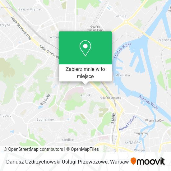 Mapa Dariusz Użdrzychowski Usługi Przewozowe