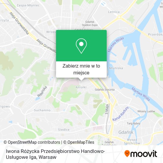 Mapa Iwona Różycka Przedsiębiorstwo Handlowo-Usługowe Iga