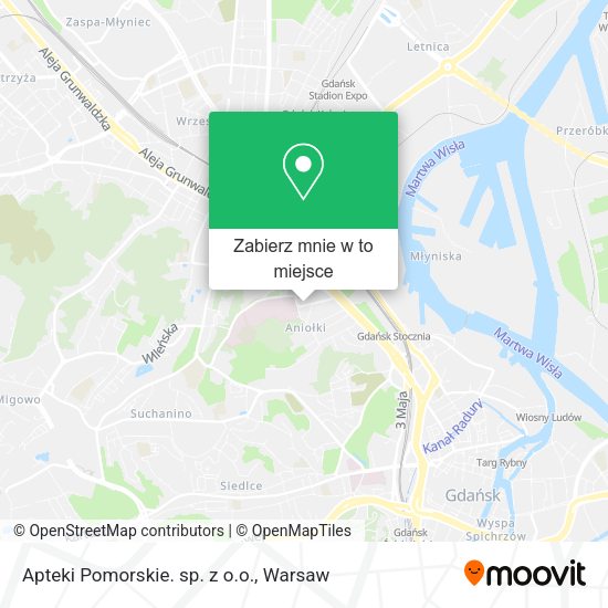 Mapa Apteki Pomorskie. sp. z o.o.