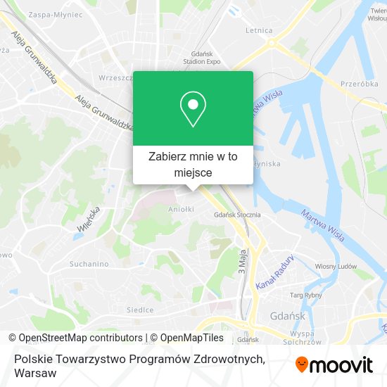 Mapa Polskie Towarzystwo Programów Zdrowotnych