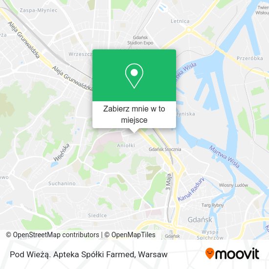 Mapa Pod Wieżą. Apteka Spółki Farmed