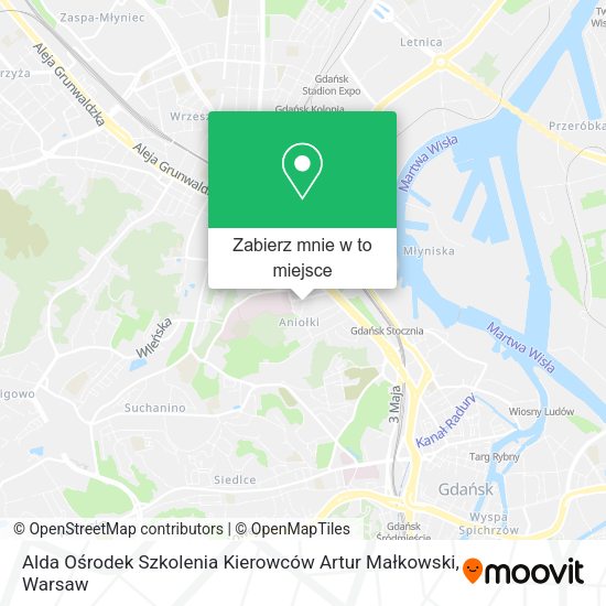 Mapa Alda Ośrodek Szkolenia Kierowców Artur Małkowski