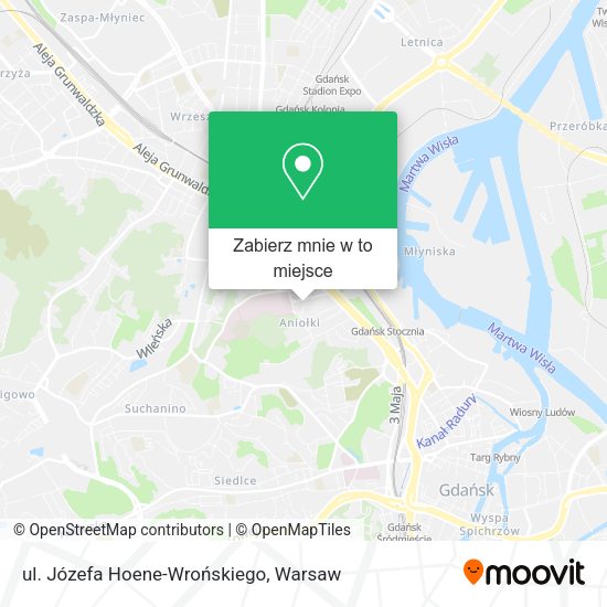 Mapa ul. Józefa Hoene-Wrońskiego