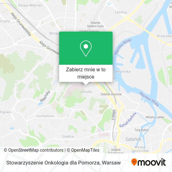 Mapa Stowarzyszenie Onkologia dla Pomorza