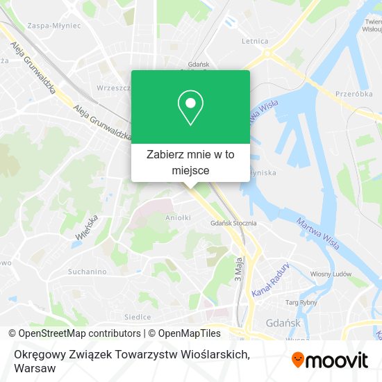 Mapa Okręgowy Związek Towarzystw Wioślarskich