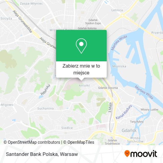 Mapa Santander Bank Polska