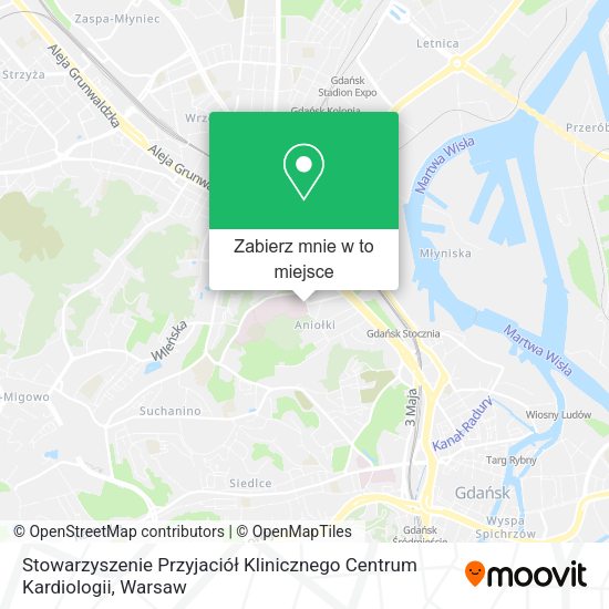 Mapa Stowarzyszenie Przyjaciół Klinicznego Centrum Kardiologii