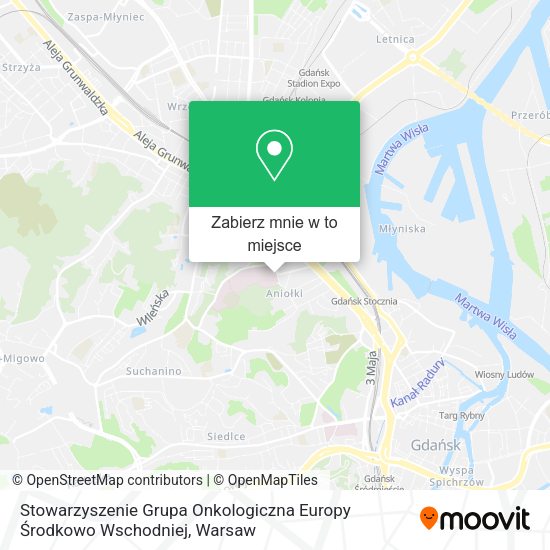 Mapa Stowarzyszenie Grupa Onkologiczna Europy Środkowo Wschodniej