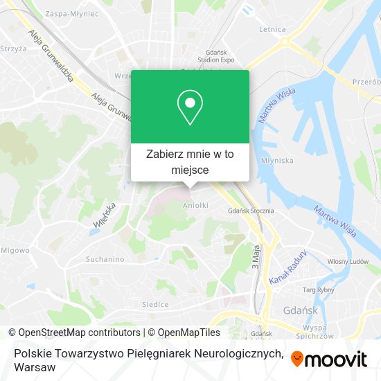 Mapa Polskie Towarzystwo Pielęgniarek Neurologicznych