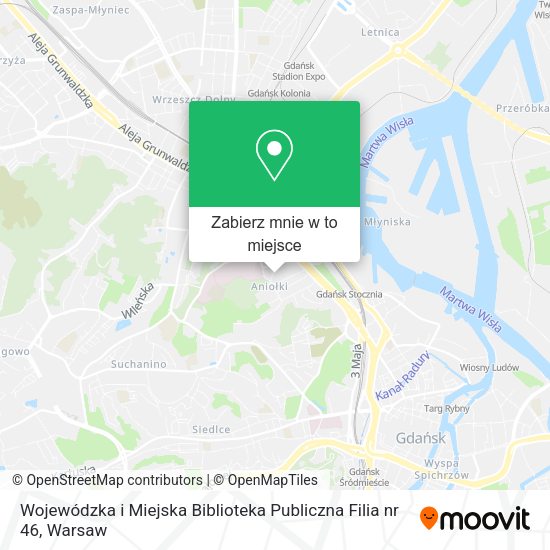 Mapa Wojewódzka i Miejska Biblioteka Publiczna Filia nr 46