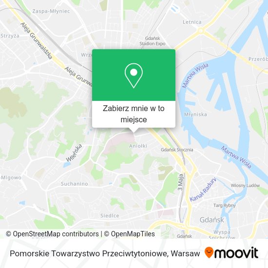 Mapa Pomorskie Towarzystwo Przeciwtytoniowe