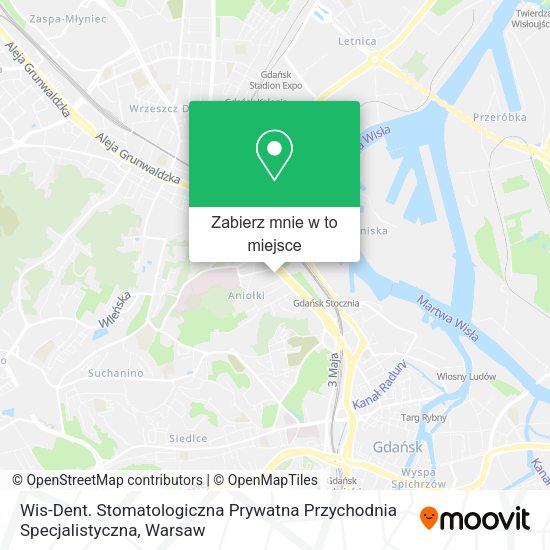 Mapa Wis-Dent. Stomatologiczna Prywatna Przychodnia Specjalistyczna