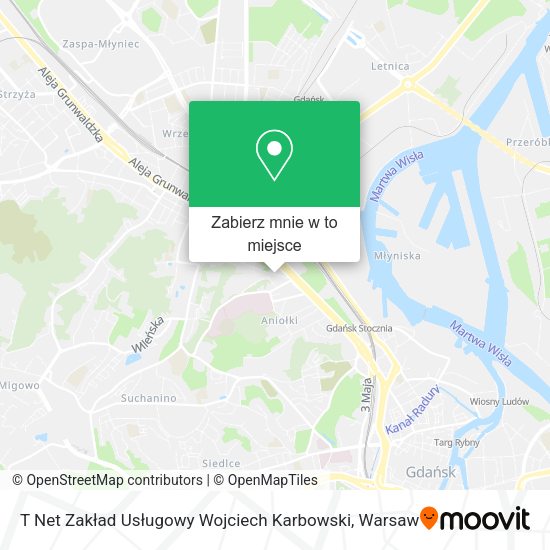 Mapa T Net Zakład Usługowy Wojciech Karbowski