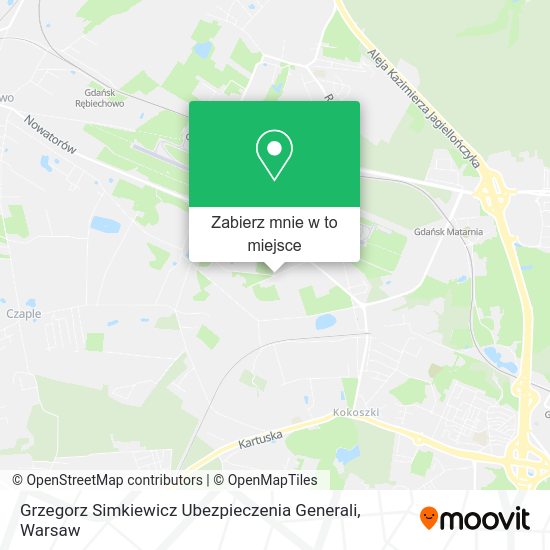 Mapa Grzegorz Simkiewicz Ubezpieczenia Generali