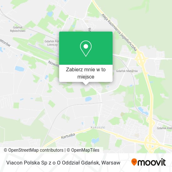 Mapa Viacon Polska Sp z o O Oddział Gdańsk