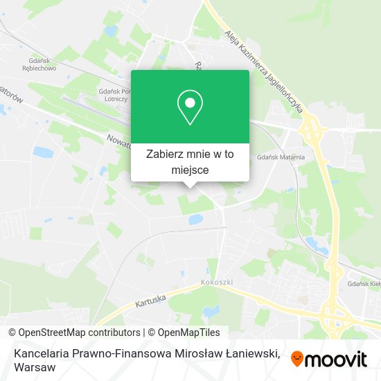 Mapa Kancelaria Prawno-Finansowa Mirosław Łaniewski