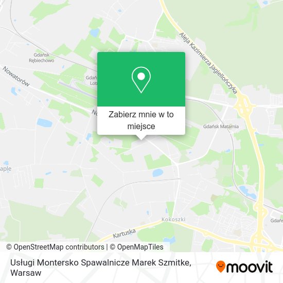 Mapa Usługi Montersko Spawalnicze Marek Szmitke