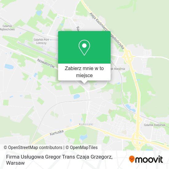 Mapa Firma Usługowa Gregor Trans Czaja Grzegorz