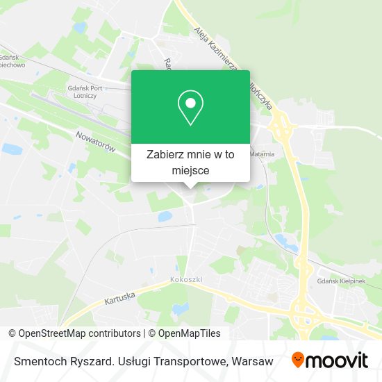 Mapa Smentoch Ryszard. Usługi Transportowe