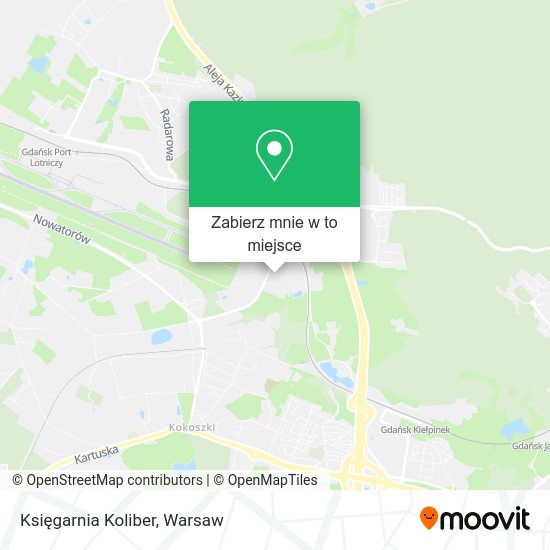 Mapa Księgarnia Koliber