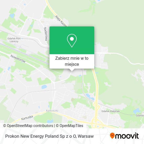 Mapa Prokon New Energy Poland Sp z o O