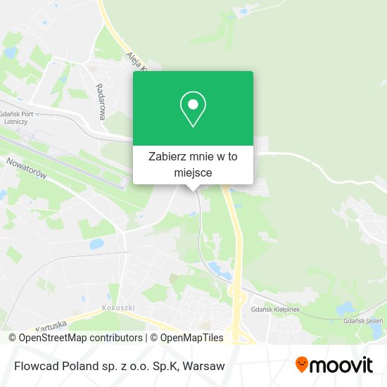 Mapa Flowcad Poland sp. z o.o. Sp.K