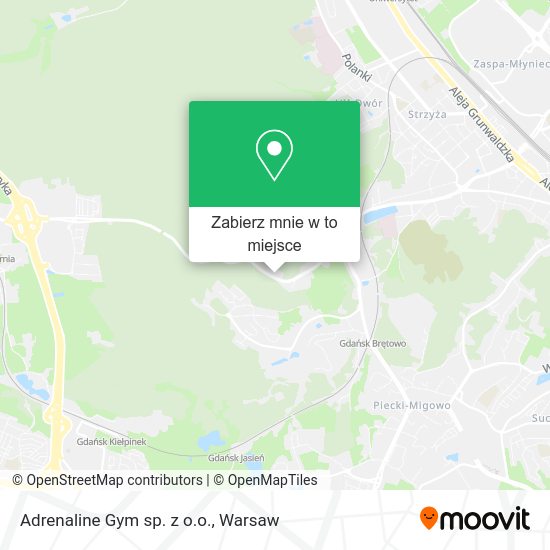 Mapa Adrenaline Gym sp. z o.o.