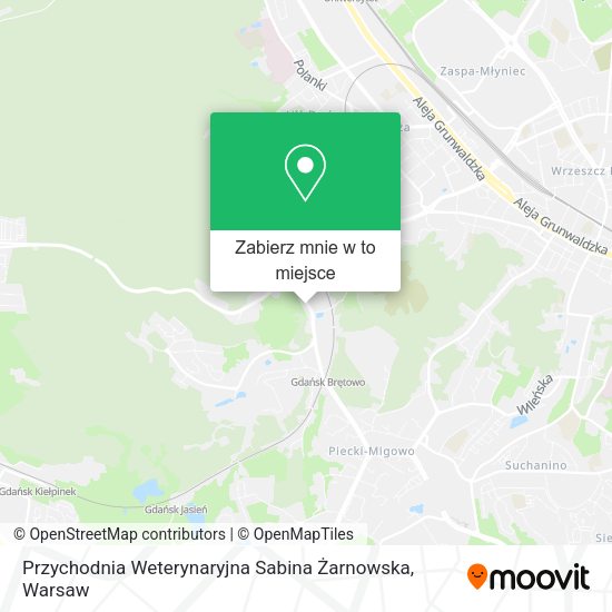 Mapa Przychodnia Weterynaryjna Sabina Żarnowska