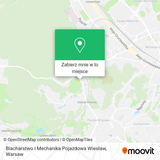 Mapa Blacharstwo i Mechanika Pojazdowa Wiesław