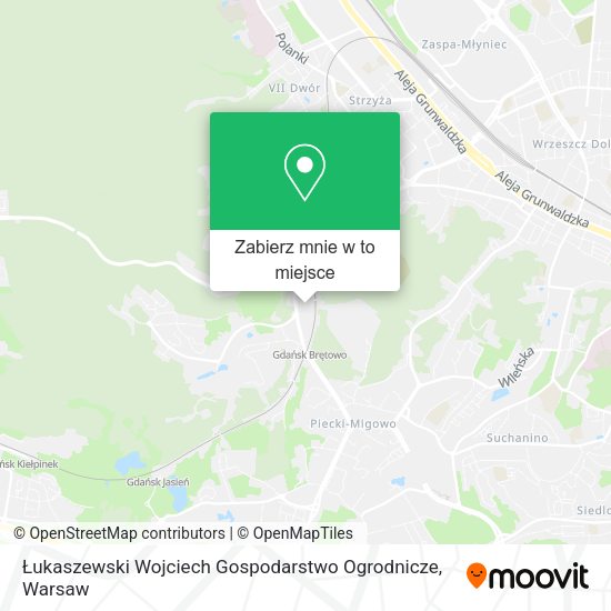 Mapa Łukaszewski Wojciech Gospodarstwo Ogrodnicze