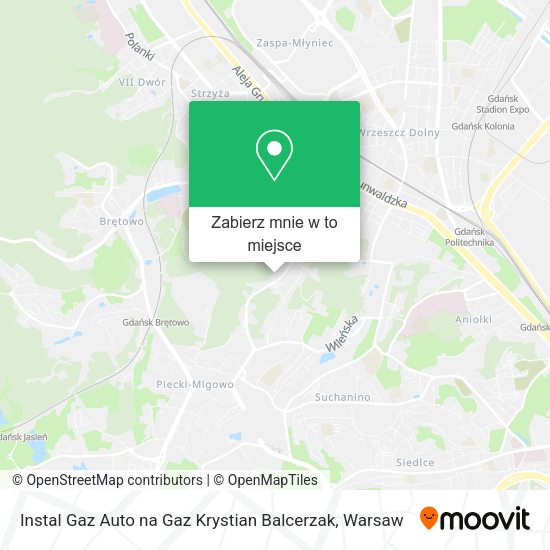 Mapa Instal Gaz Auto na Gaz Krystian Balcerzak