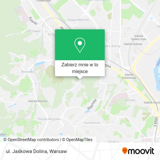 Mapa ul. Jaśkowa Dolina