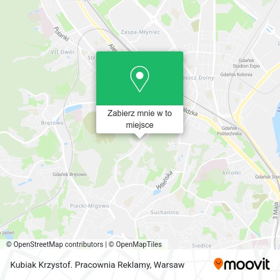 Mapa Kubiak Krzystof. Pracownia Reklamy