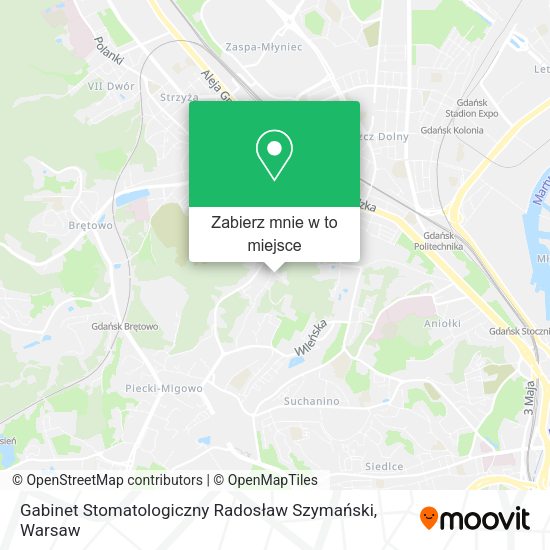 Mapa Gabinet Stomatologiczny Radosław Szymański