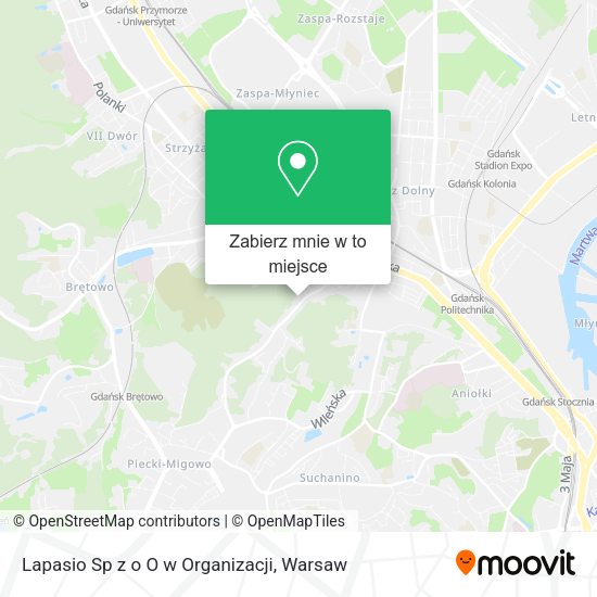 Mapa Lapasio Sp z o O w Organizacji