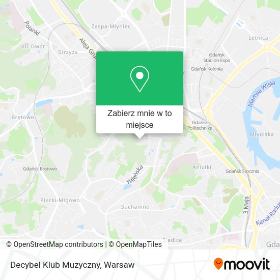 Mapa Decybel Klub Muzyczny