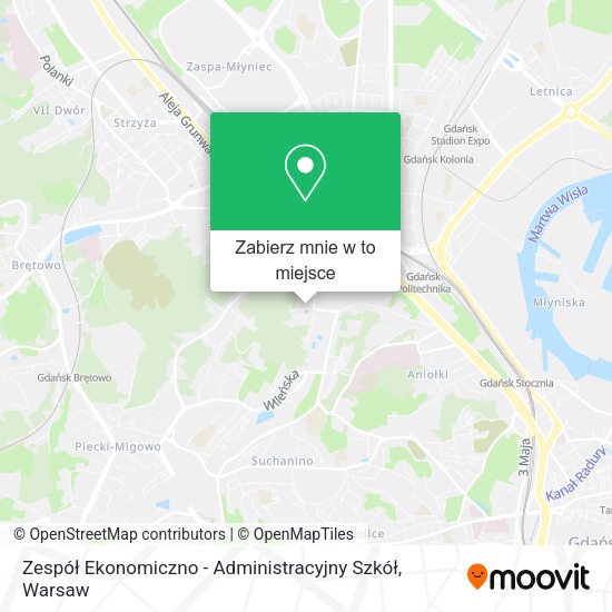 Mapa Zespół Ekonomiczno - Administracyjny Szkół