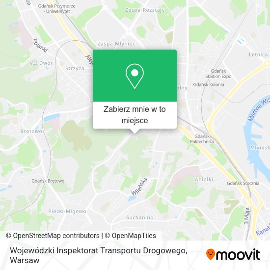 Mapa Wojewódzki Inspektorat Transportu Drogowego