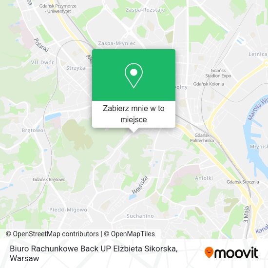 Mapa Biuro Rachunkowe Back UP Elżbieta Sikorska